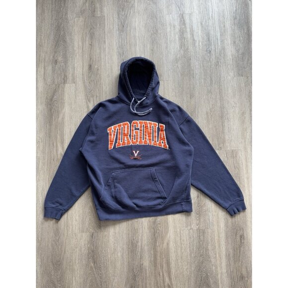 Virginia Cavaliers Other - Rare Vintage Y2K Virginia Cavaliers NCAA Blue Hoodie University Collegiate Sport